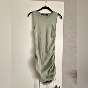 Lioness Sage Green Knit Sleeveless Dress